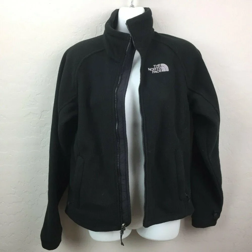 North Face Women's Regular Black Zip Up Pockets Jacket Size XS
